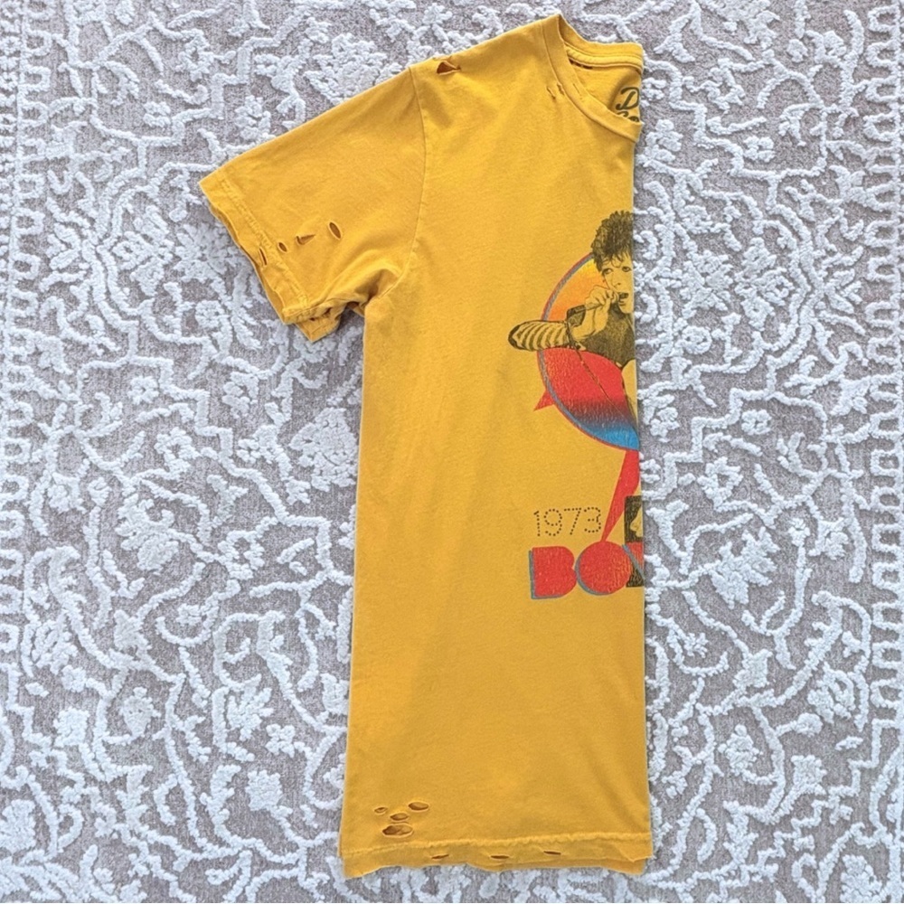 Dirty Cotton Scoundrels David Bowie Ziggy Stardust Tee - Minor Flaw - Picture 10 of 15